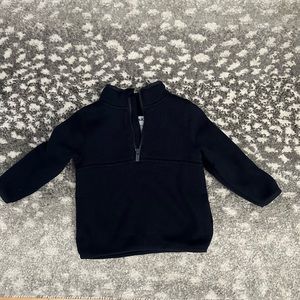 Old Navy 18-24 months pull over blue knit cardigan / sweater with zipper accent.